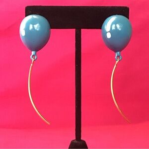 NWOT Blue Balloon Earrings
